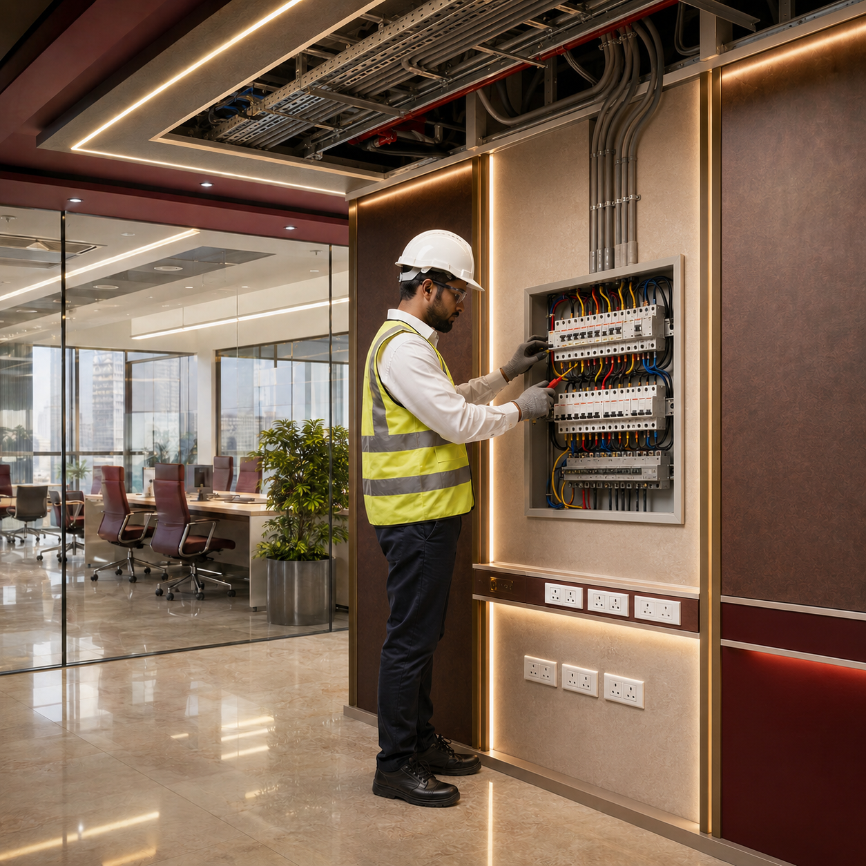 Electrical fit-out works by Ankit Electricals