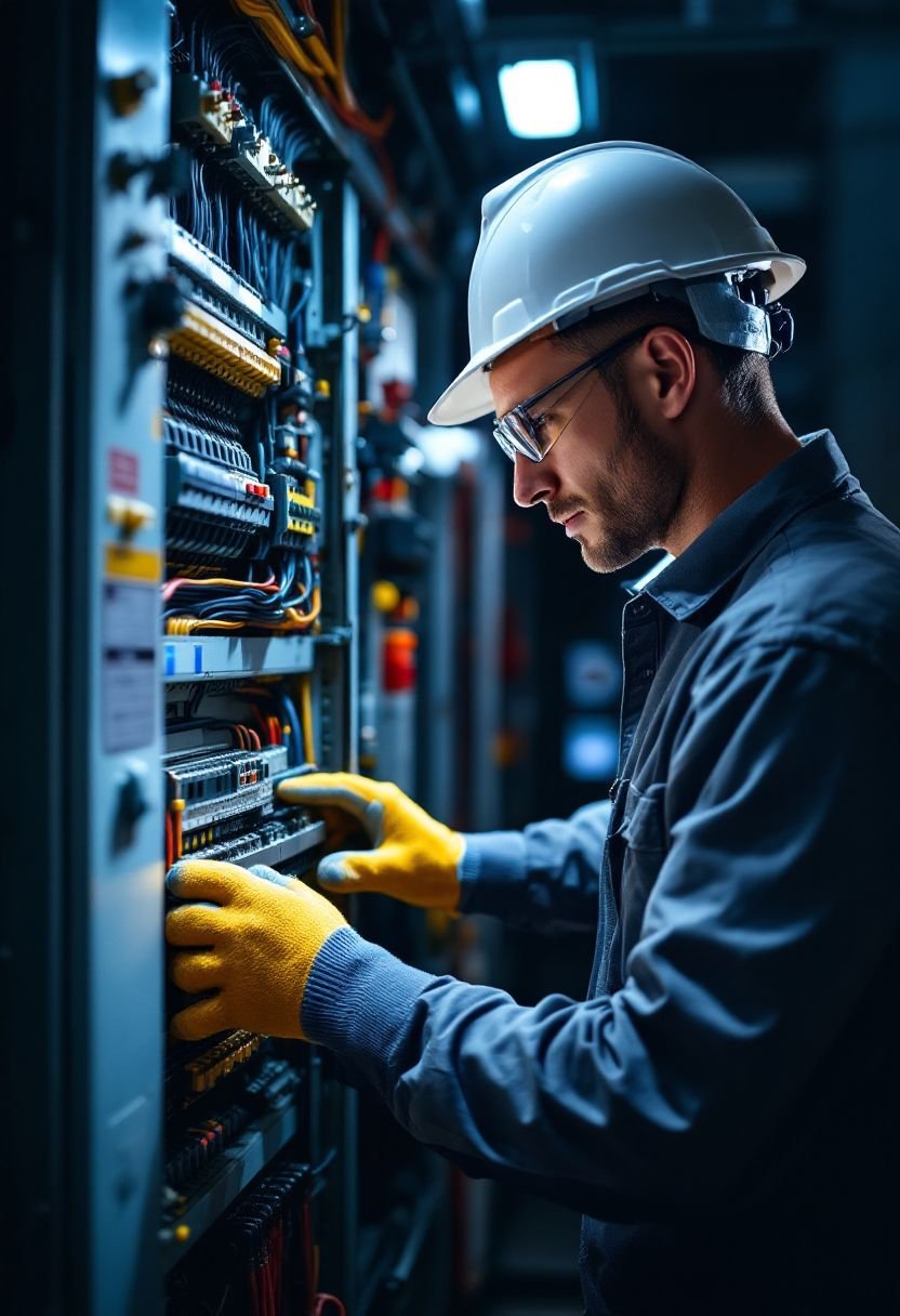 Electrical circuit and panel testing on a commercial site